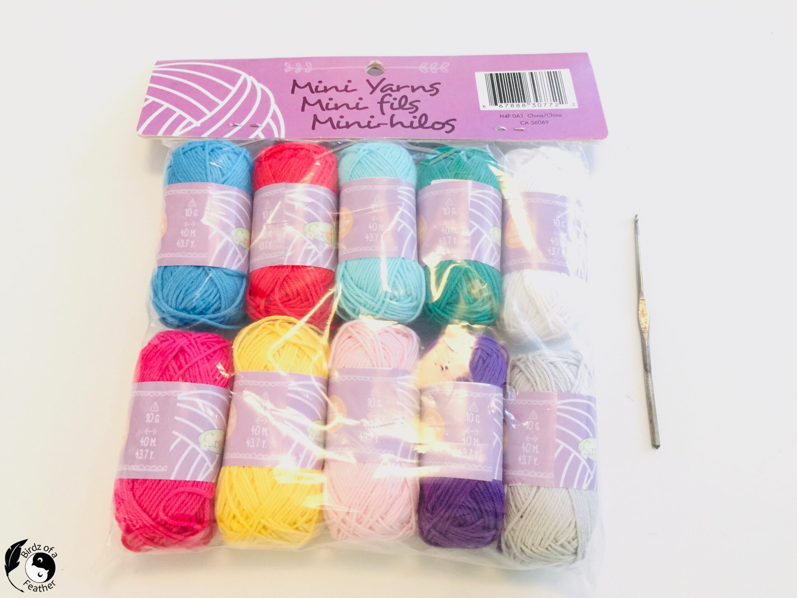 Colourful cotton mini yarn for Crochet coral reef