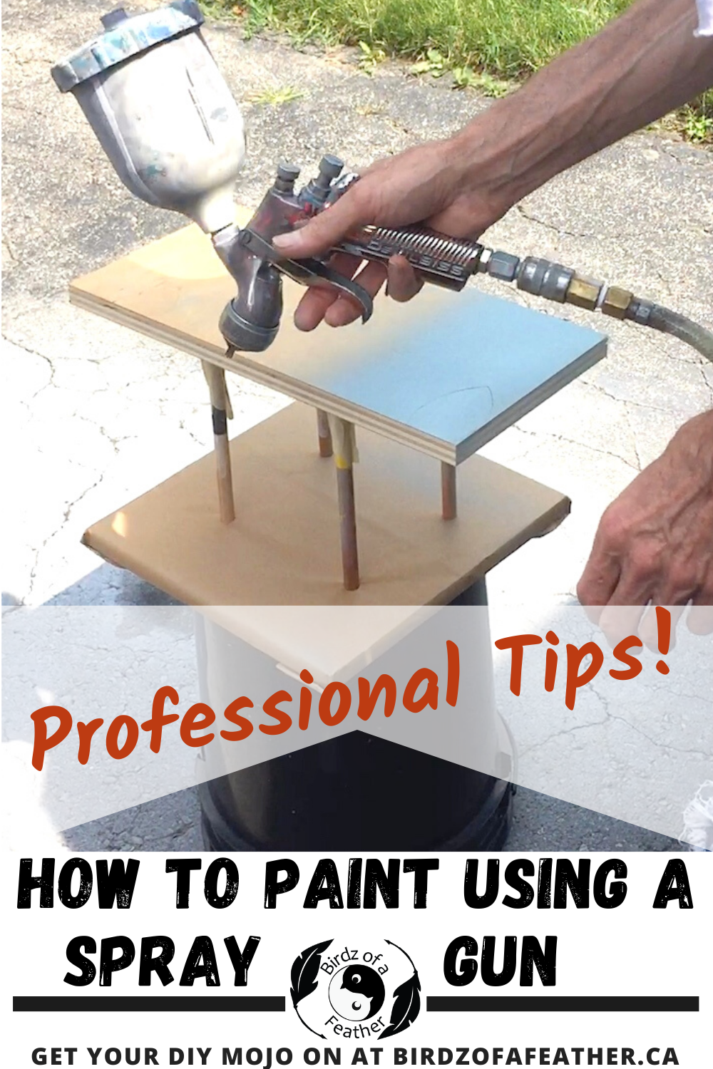 Pinnable image on How to Paint Using a Spray Gun