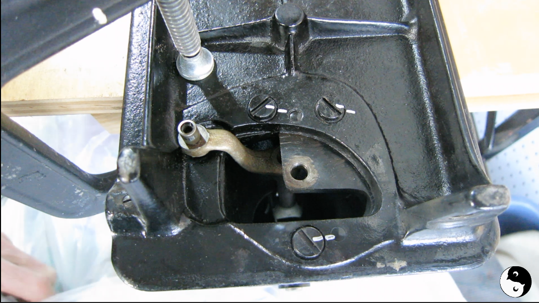 Close up of bolt showing the marking has shifted after loosening